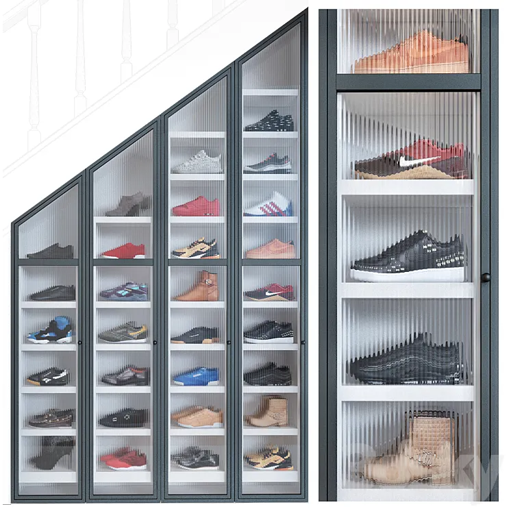 Shoe cabinet 3D Model Free