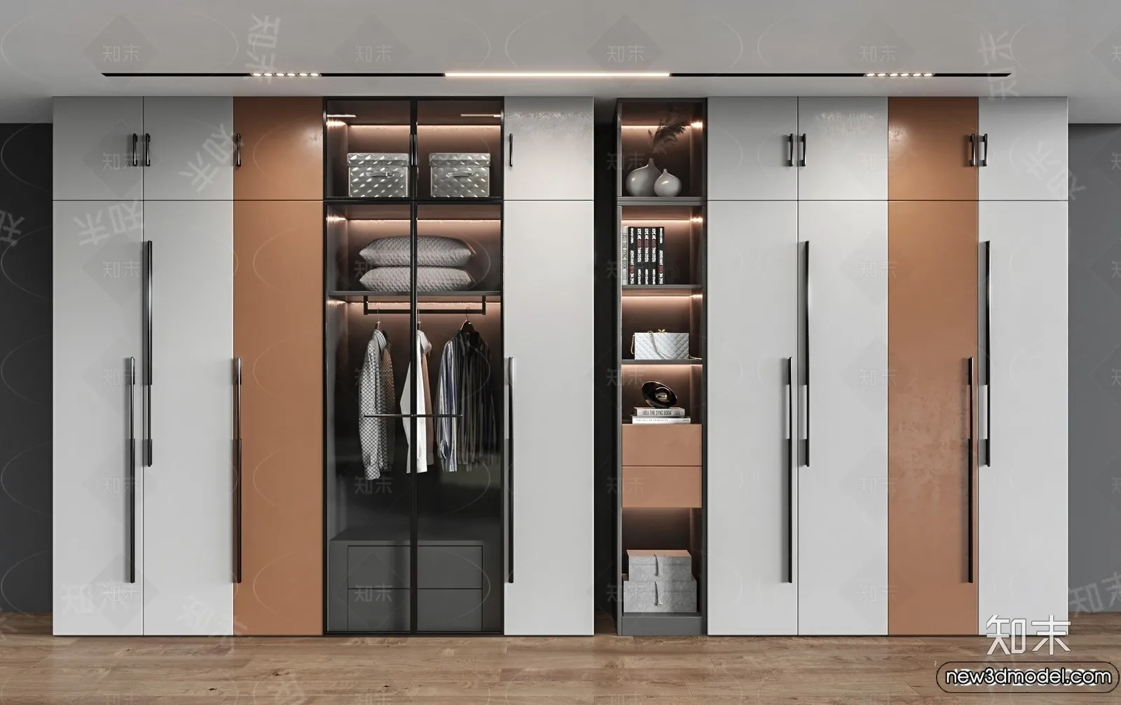Shoe Cabinet and Racks - 3D Models for Interior - 087