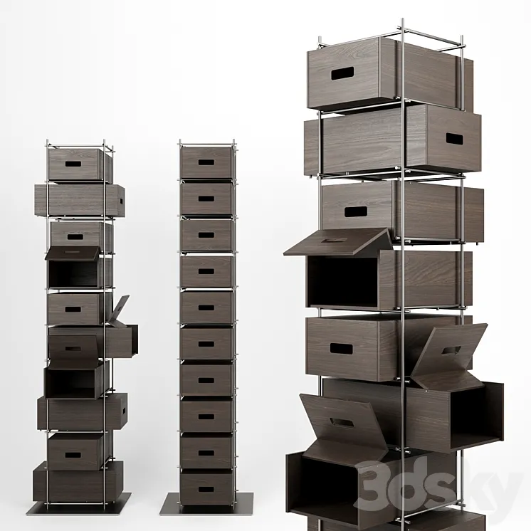 Shoe cabinet Manolo by Mogg 3D Model Free