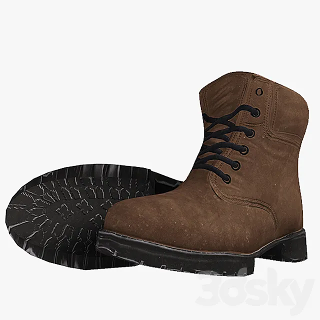 Shoes low-poly 3D Model