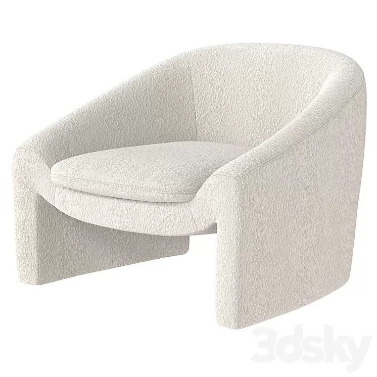 Shona accent armchair 3D Model Free