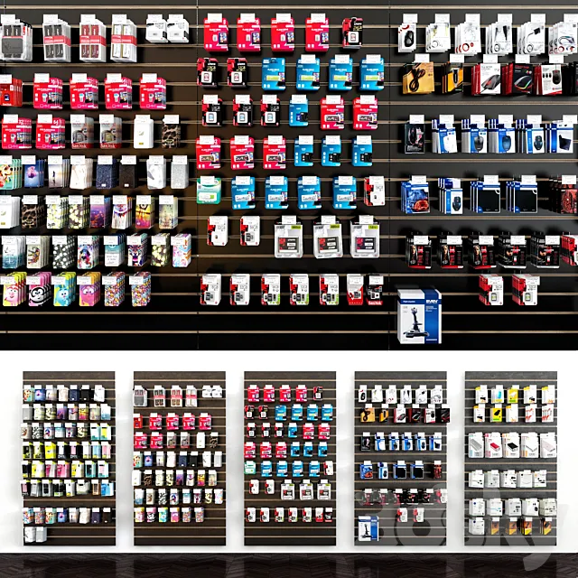 Shop of accessories for mobile phones_3 3D Model