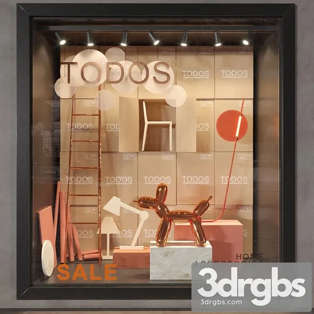 Shop Window 3D Model Free
