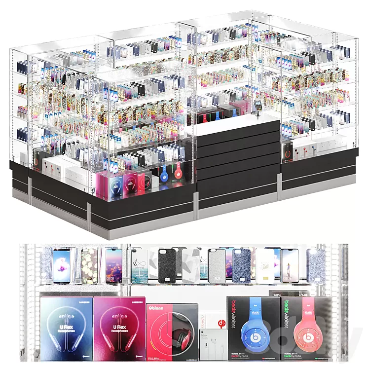 Shopping Islet 3D Model Free