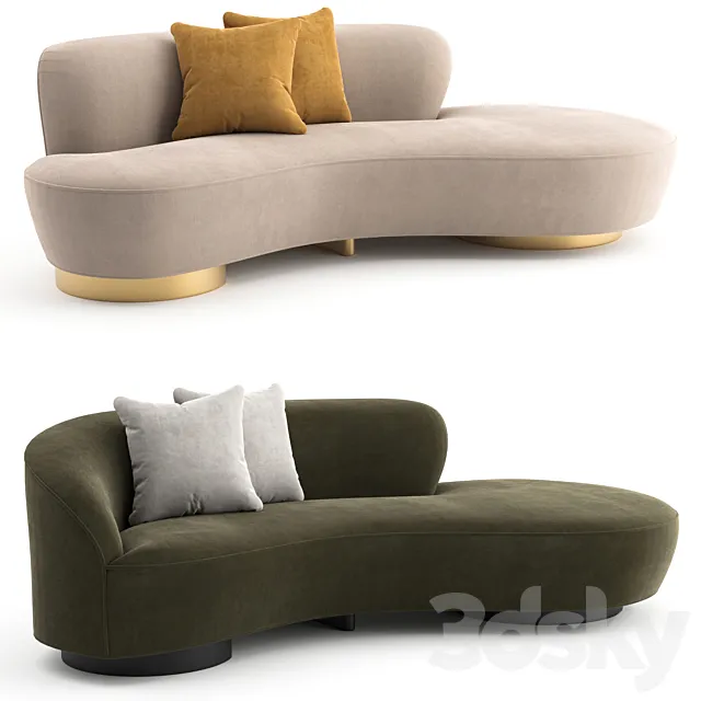 Shorty Sofa by Vladimir Kagan 3DModel