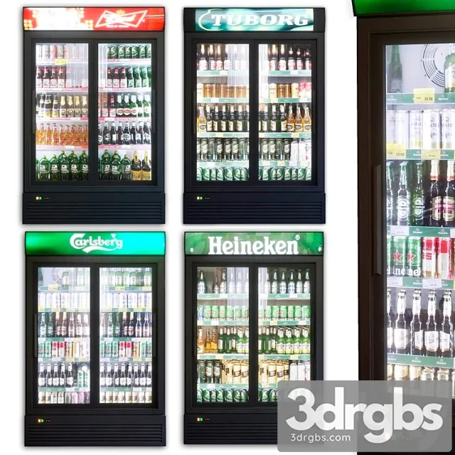 Showcase 003. refrigerator 3D Model Free