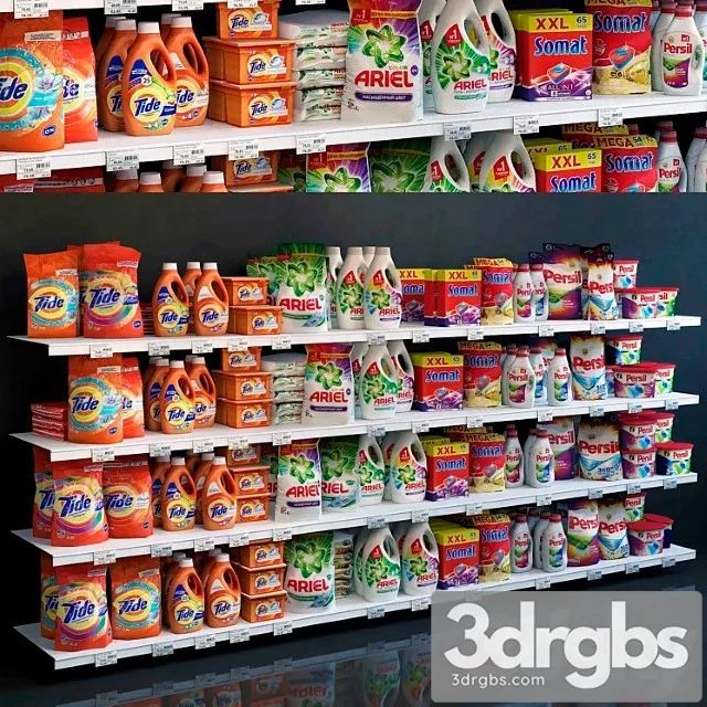 Showcase 009 Washing Powder 3D Model Free