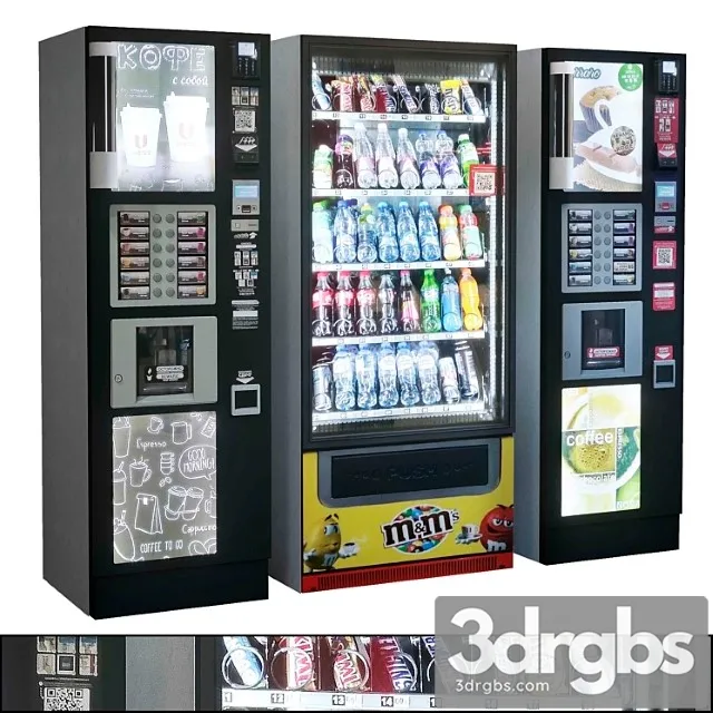 Showcase 013. vending machine 3D Model Free