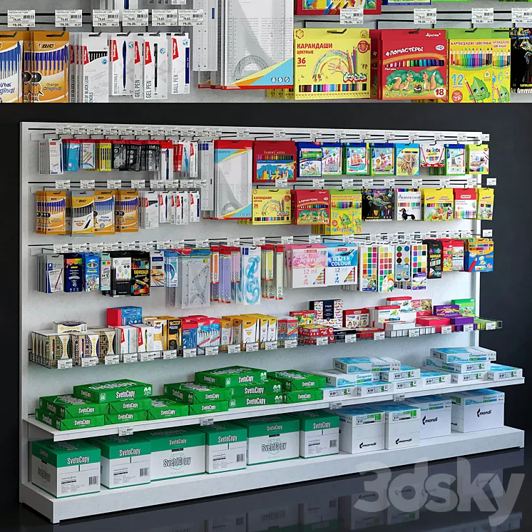 Showcase 034 Stationery 3D Model