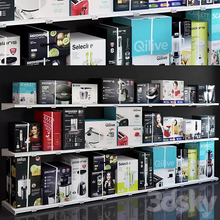 Showcase 035 Household appliances 3D Model