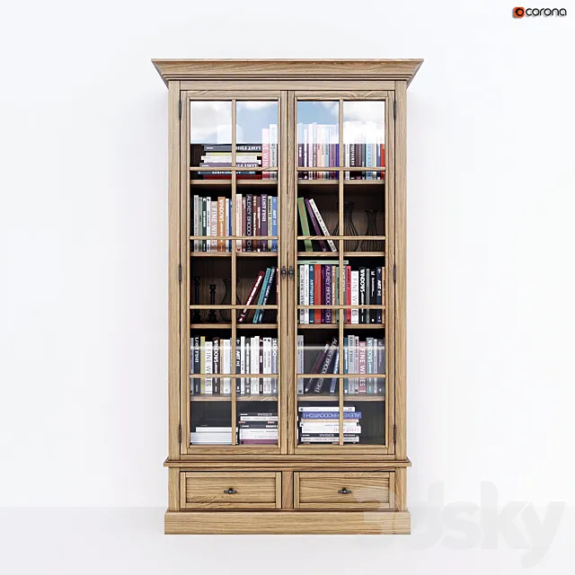 Showcase Dantone home Shanghai with 2 narrow drawers 3D Model