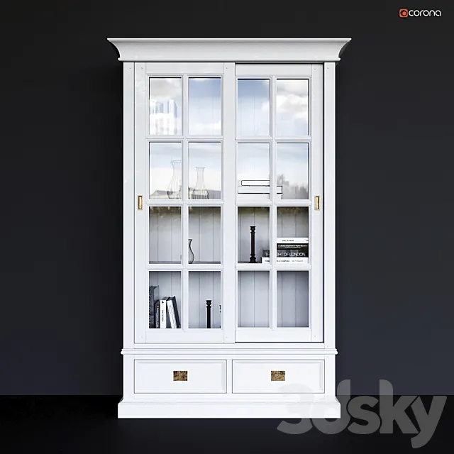 Showcase two-door Oxford Dantone Home 3DModel