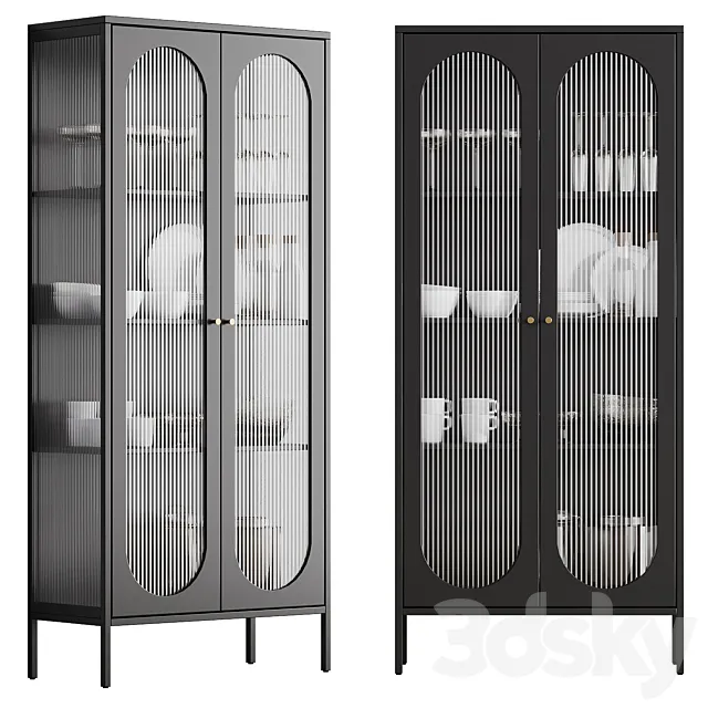 Showcase with decor 001 | LARENNE Laredoute 3D Model
