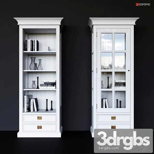 Showcases oxford dantone home glazed and open 3D Model Free