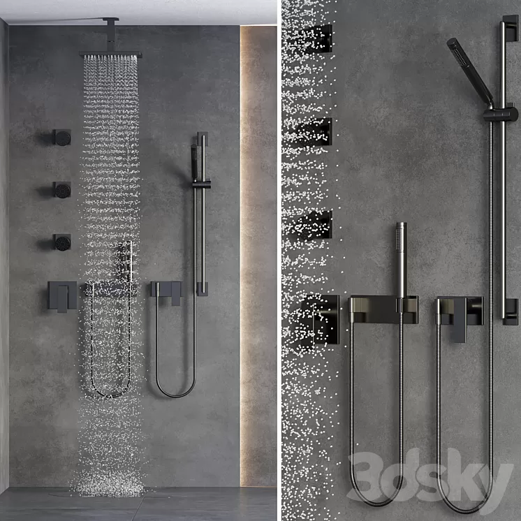 shower 01 3D Model Free Download
