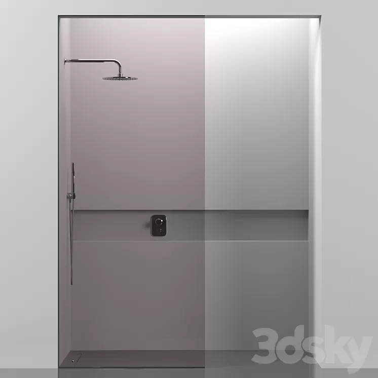 shower cabin 3D Model Free