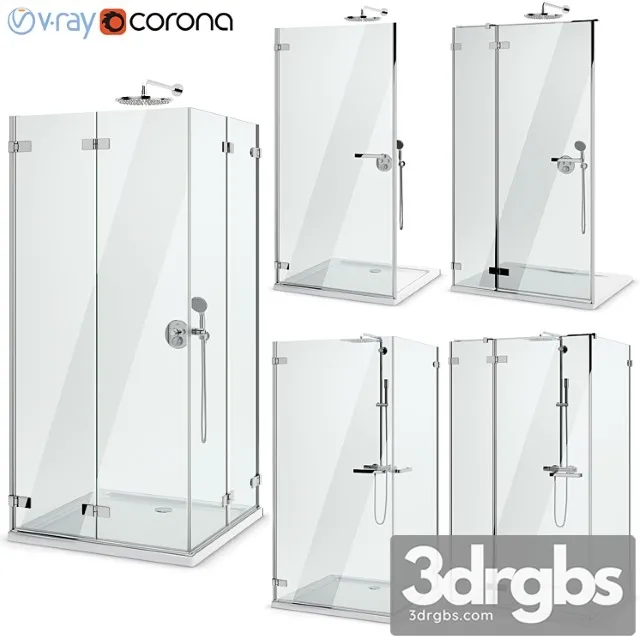 Shower Cabins and Doors Radavai Arta Network 101 3D Model Free