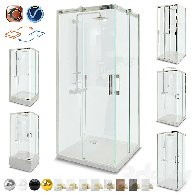 SHOWER CABINS Radaway 3D Model