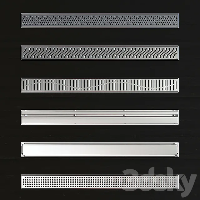 Shower channels ACO ShowerDrain E 3D Model