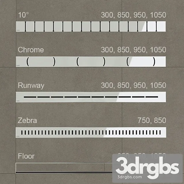 Shower Channels Ravak 3D Model Free
