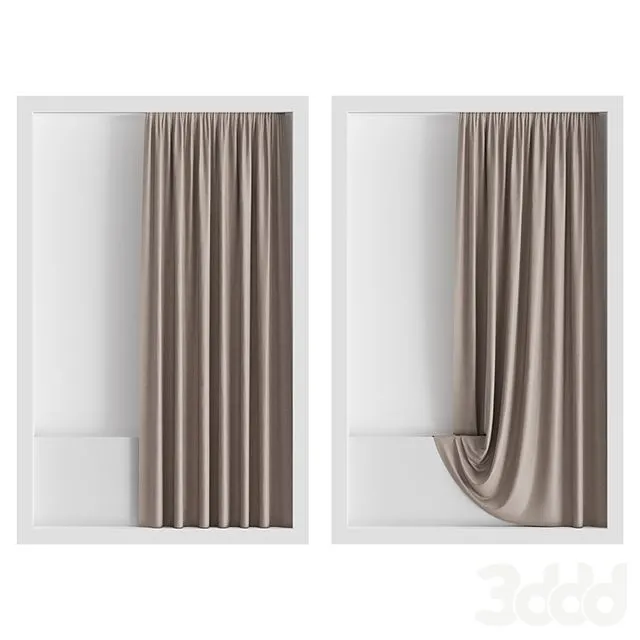 Shower curtain 3D Model