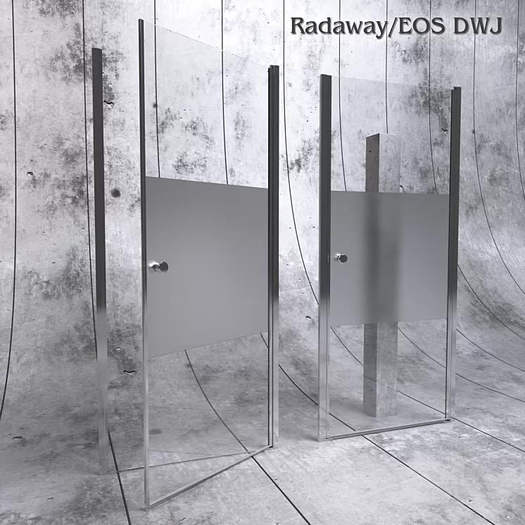 Shower door in niche Radaway - EOS DWJ 3D Model