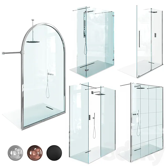 Shower enclosures Radaway vol 06 3D Model