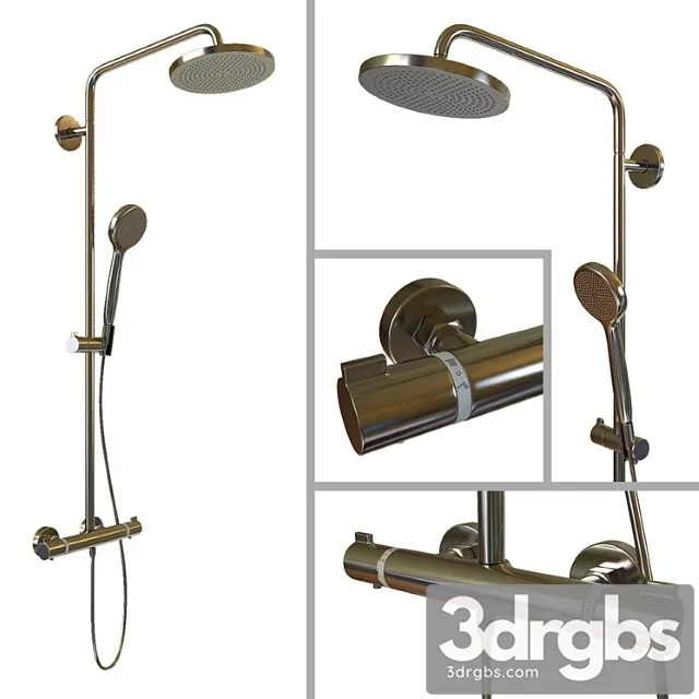 Shower Rack Hansgrohe Croma 160 Showerpipe 3D Model Free