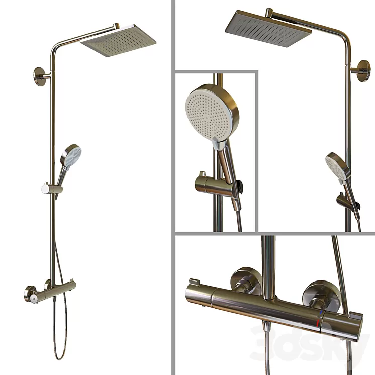 SHOWER RACK Hansgrohe Crometta E 240 3D Model