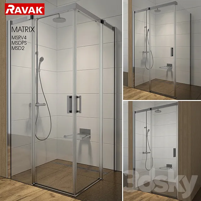 Shower RAVAK Matrix 3D Model