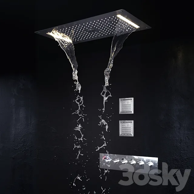 Shower set 3D Model