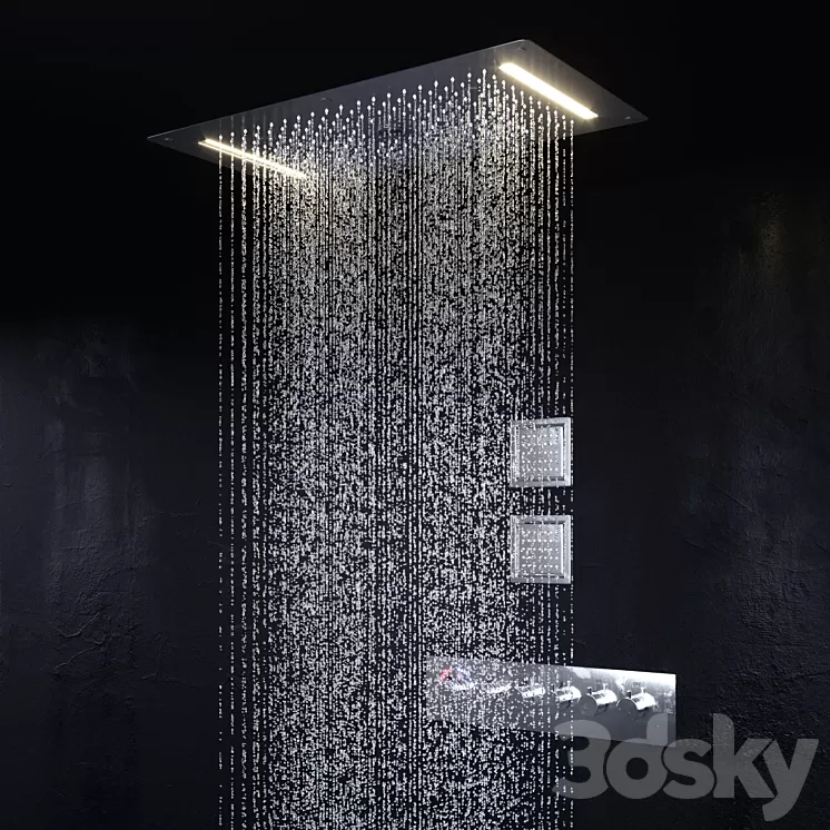 Shower set 3D Model