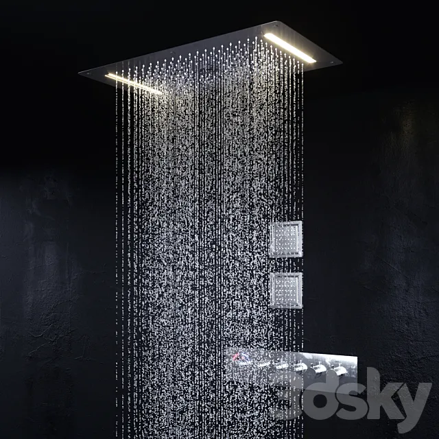 Shower set 3D Model