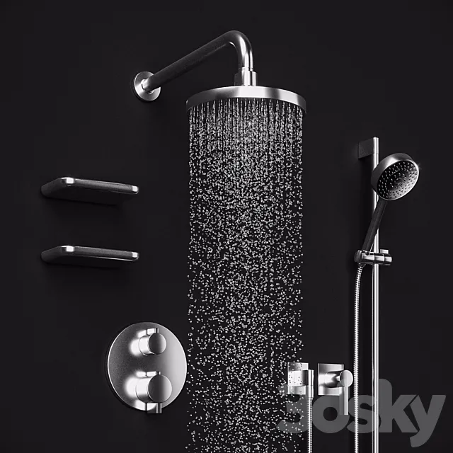 Shower set Dornbracht Selv 3D Model