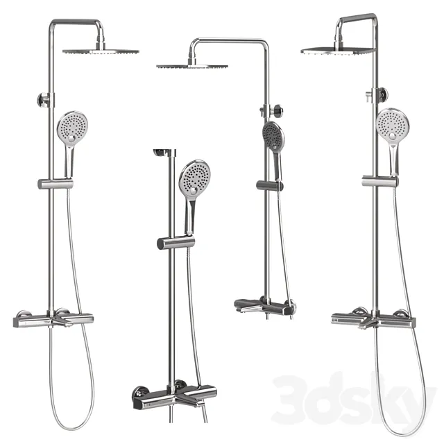Shower set IDDIS Uniterm UNISBBTi06 3D Model