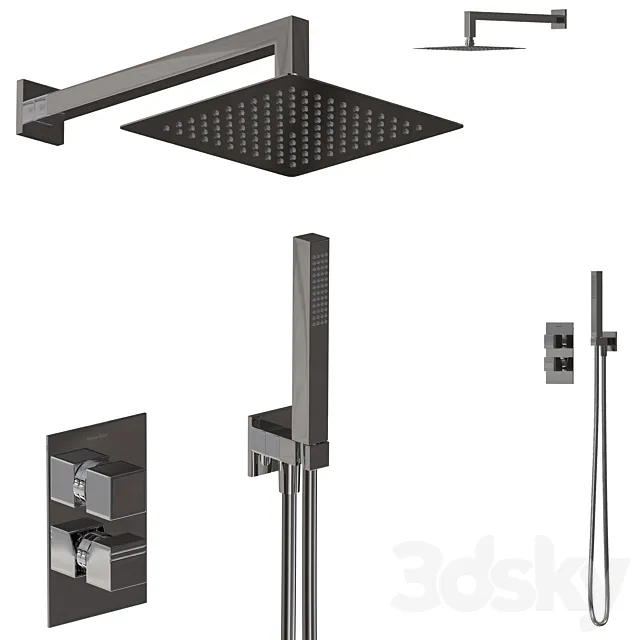 Shower set Ramon Soler KUATRO K478711 3D Model