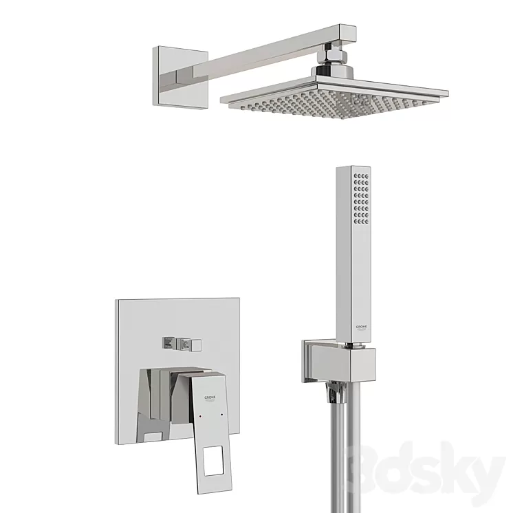 Shower system Grohe Eurocube 234090SB. 3D Model