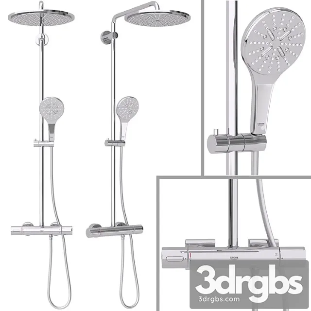 Shower system grohe rainshower smartactive cube 310 V2 3D Model Free