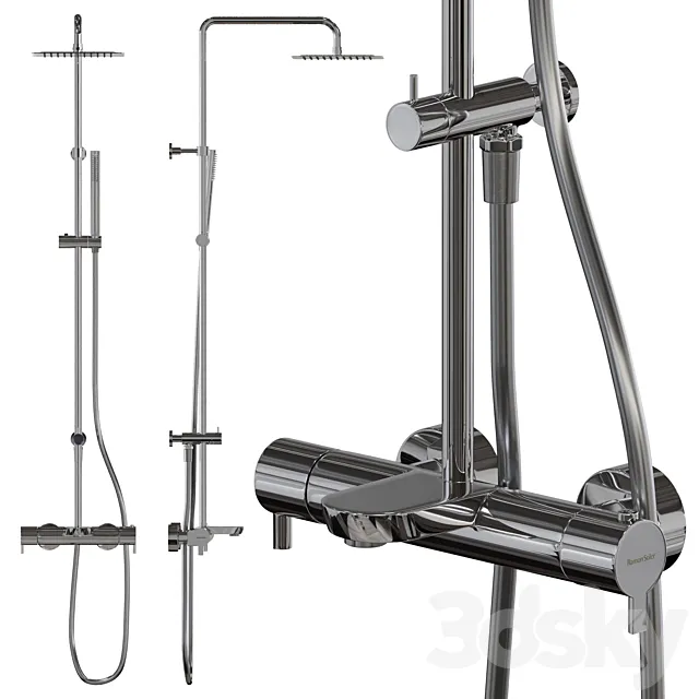 Shower system Ramon Soler DRAKO 335602RPK225 3DModel