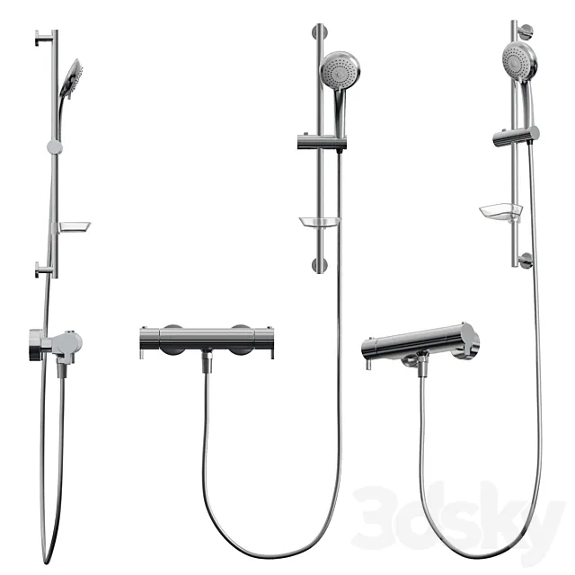 Shower system Ramon Soler DRAKO 339303AS 3DModel