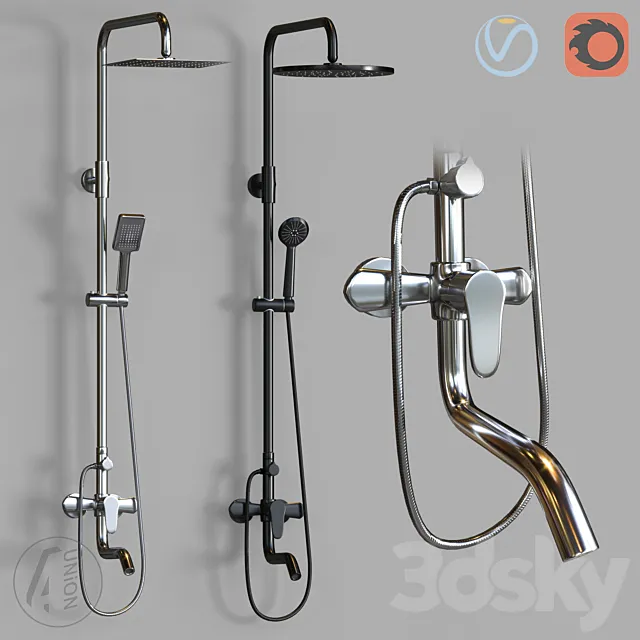 Shower system SHR-0020 3D Model