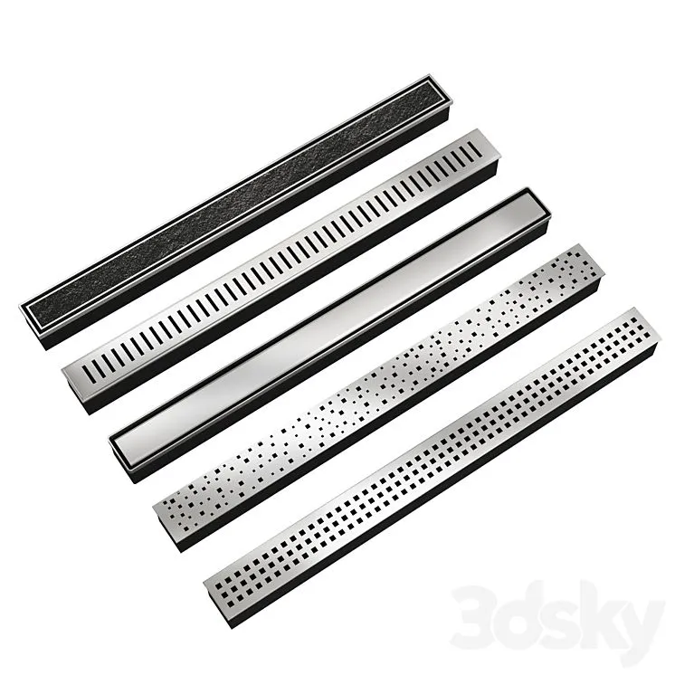 Shower Traps Kit 3D Model