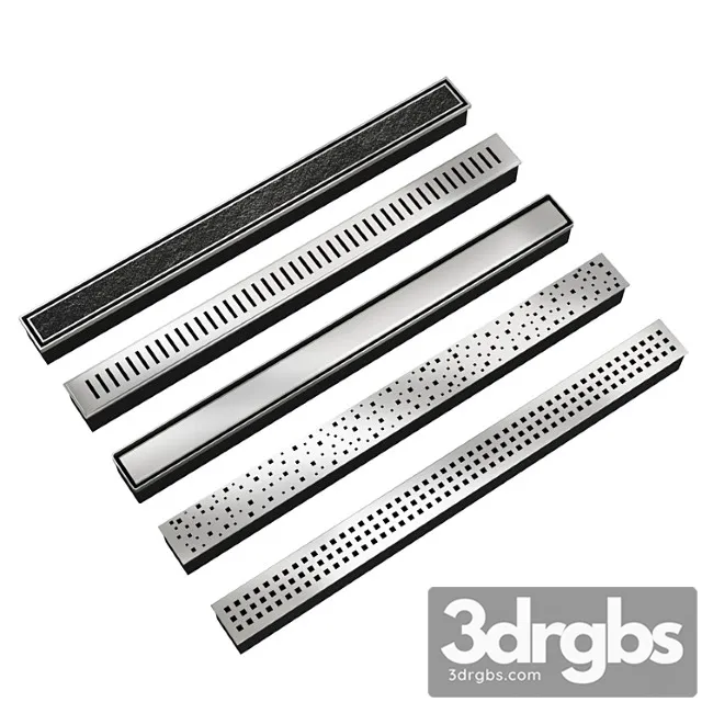 Shower Traps Kit 3D Model Free