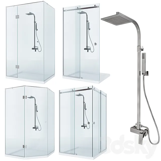 Shower_Set_2 3D Model