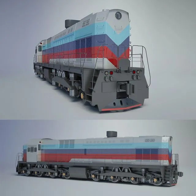 Shunter TEM7 3D Model