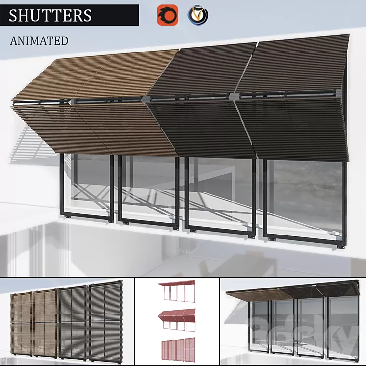 Shutters 3D Model
