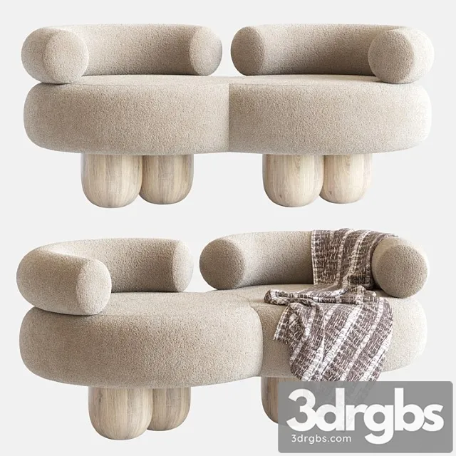 Siamese sofa by pietro franceschini