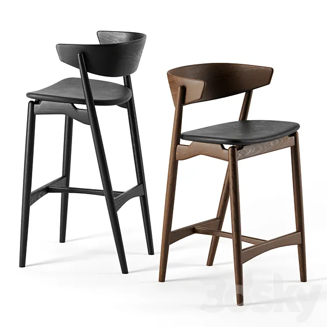 SIBAST 7 bar stool 3DModel