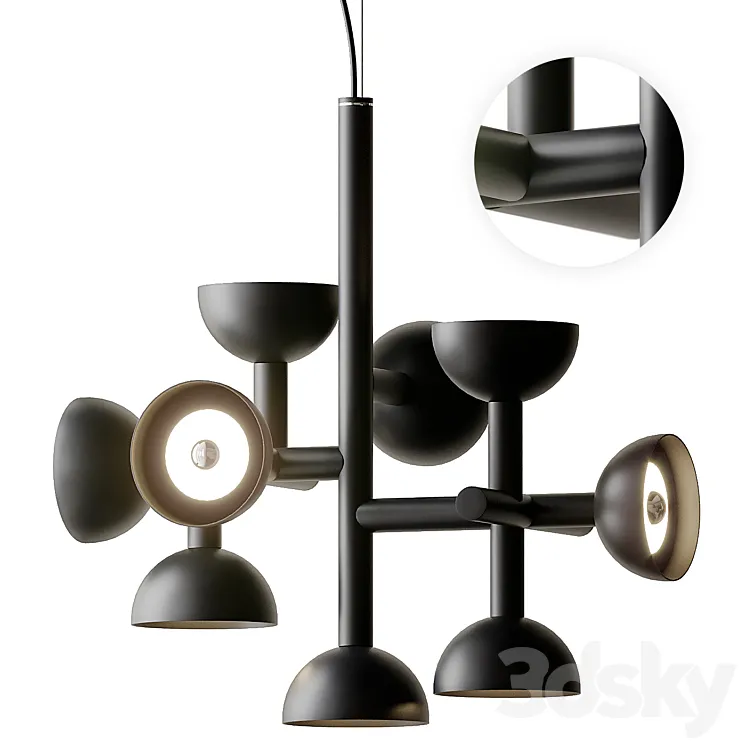 SIBILLA Aluminum Pendant lamp from Karman 3D Model Free