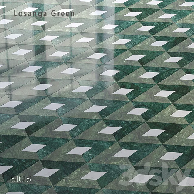 Sicis SiciStone Losanga Green 3D Model